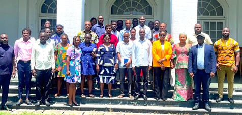 Mary Ama Bawa (3rd from right) from Capacity Building and Awareness Creation Department of CSA and CRCC participants in the event