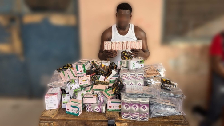 Police arrest eight over illegal drug sales at Okaishie Drug Lane in Accra