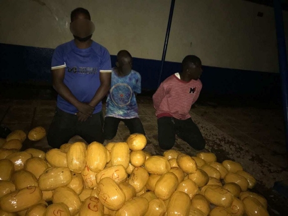 Police arrest four, recover 142 parcels of suspected Indian hemp, reject GH¢50,000 bribe