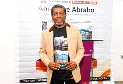 Edmund Smith-Asante, Author, Abrokyire Abrabo, after the launch of the book. Picture: ELVIS NII NOI DOWUONA 