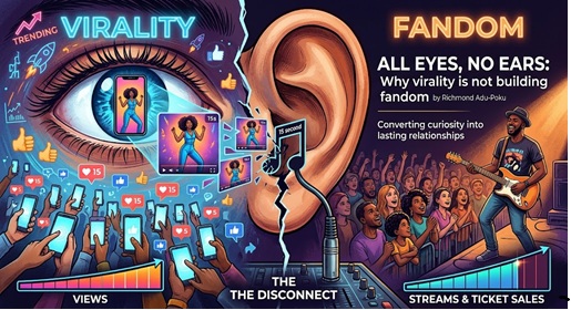 All eyes, no ears: Why virality is not building fandom