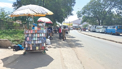 Some drivers have turned a bus stop on the road stretching from the Graphic Road to Accra Technical University into a parking space for vehicles