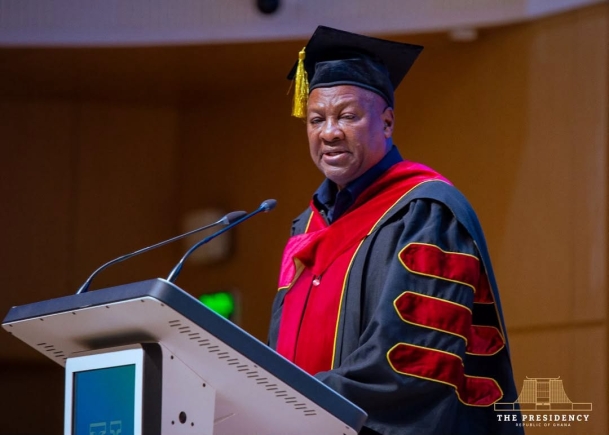 President Mahama becomes first sitting Head of State to receive honorary doctorate from Russian University of Transport