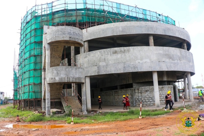 Health Minister inpects progress of work on La General Hospital project