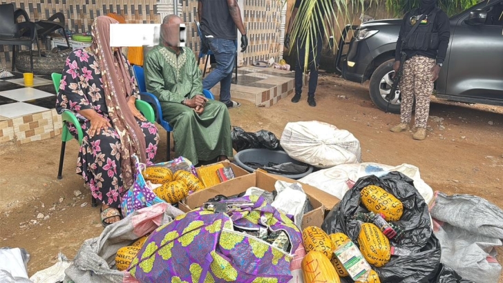 51-year-old drug 'pusher' in Accra and his 42-year-old wife arrested by NACOC