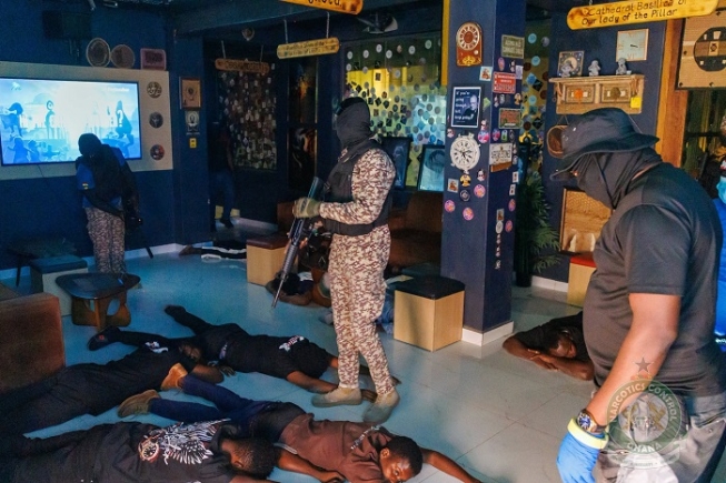 NACOC arrests three, shuts down Amsterdam Pub at Laboma over suspected drug activities