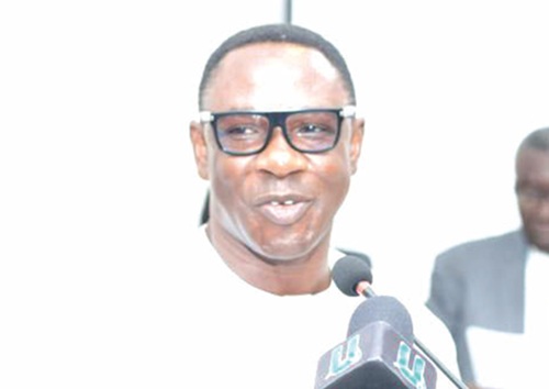 Professor Gabriel Botchwey, Head of the Department of Political Science Education, UEW, speaking at the 4th colloquium 