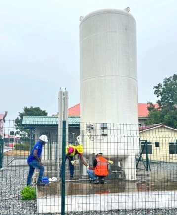 Liquid oxygen delivered at Lekma Hospital