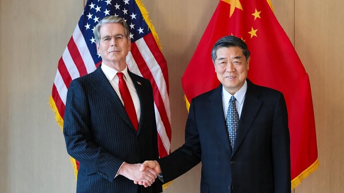 US Treasury Secretary Scott Bessent met China's Vice Premier He Lifeng