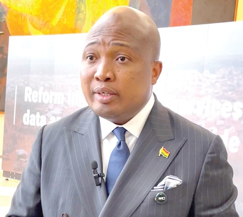 Samuel Okudzeto Ablakwa, Minister of Foreign Affairs, addressing the media after series of bilateral relations on the sidelines of the UN General Assembly in New York, USA