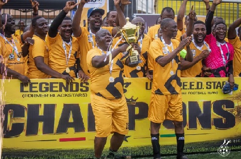 UMB Speed Stars thrash Black Stars legends in thrilling exxhibition match