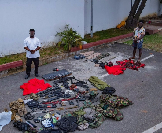 64 suspects picked up in police operation at Achimota, firearms recovered