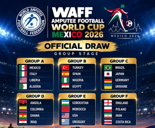 Ghana amputee football team draw Angola, Colombia and Iraq in chase for World Cup glory