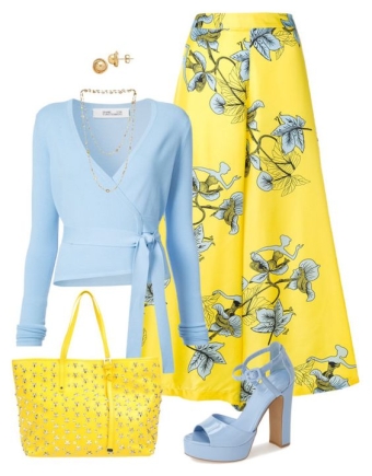 yellow sea blue combo