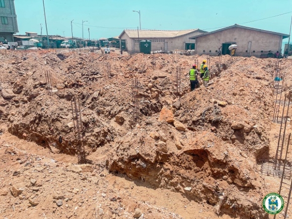 One of the new projects under construction 