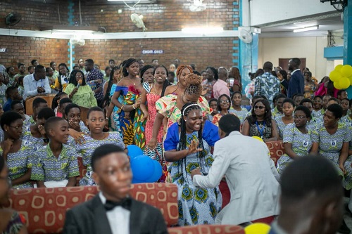 Some of the students dancing during their passing out ceremony Some of the students dancing during their passing out ceremony