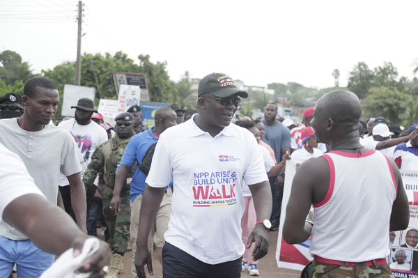 It was a joyous moment for the NPP members to walk together