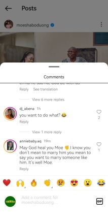 I want to marry my father- Moesha Boduong