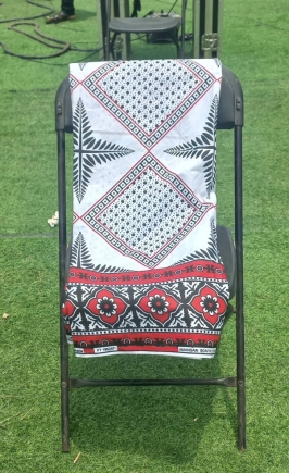 The funeral clothe for John Kumah's burial 