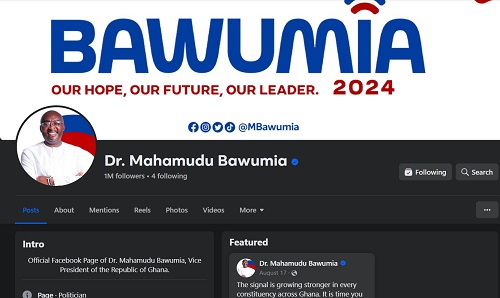 Dr Mahamudu Bawumia's page