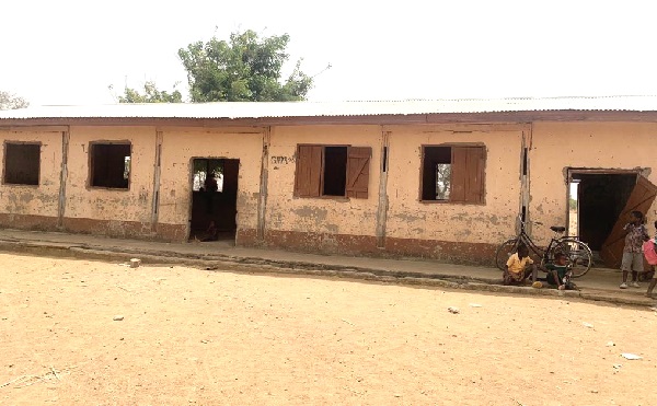 The current state of one of the dilapidated school blocks The current state of one of the dilapidated school blocks