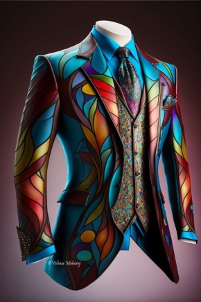 colourful floral blazer