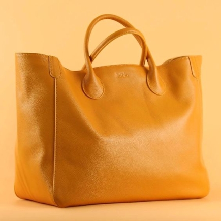 peach wide bag