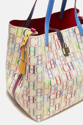 multi-coloured tote