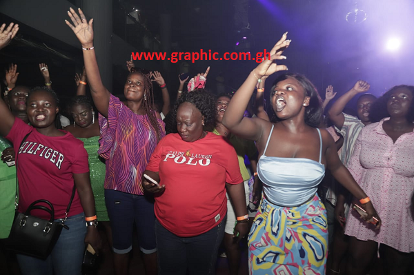 The patrons danced to the various songs