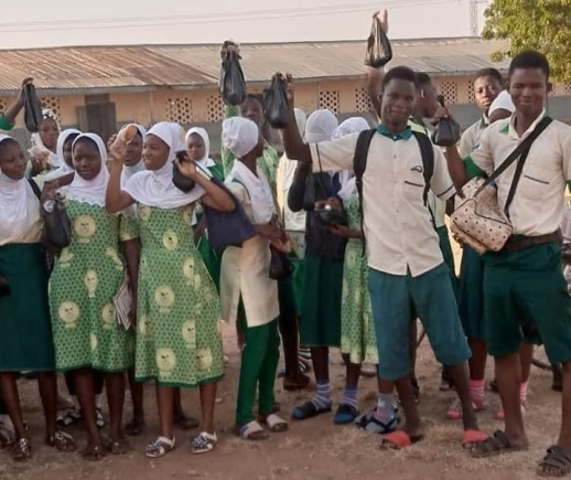 Some beneficiaries of the breakfast initiative 