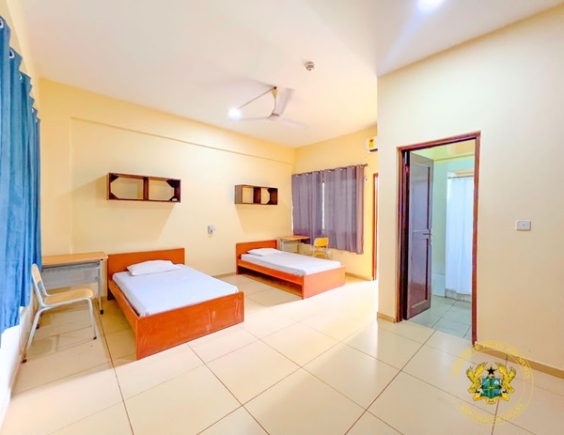 Inside the hostel facility where the athletes will lodge