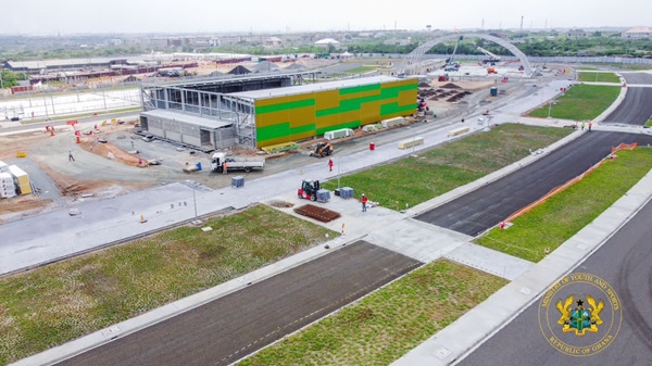 The road and other facilities at Borteyman near completion