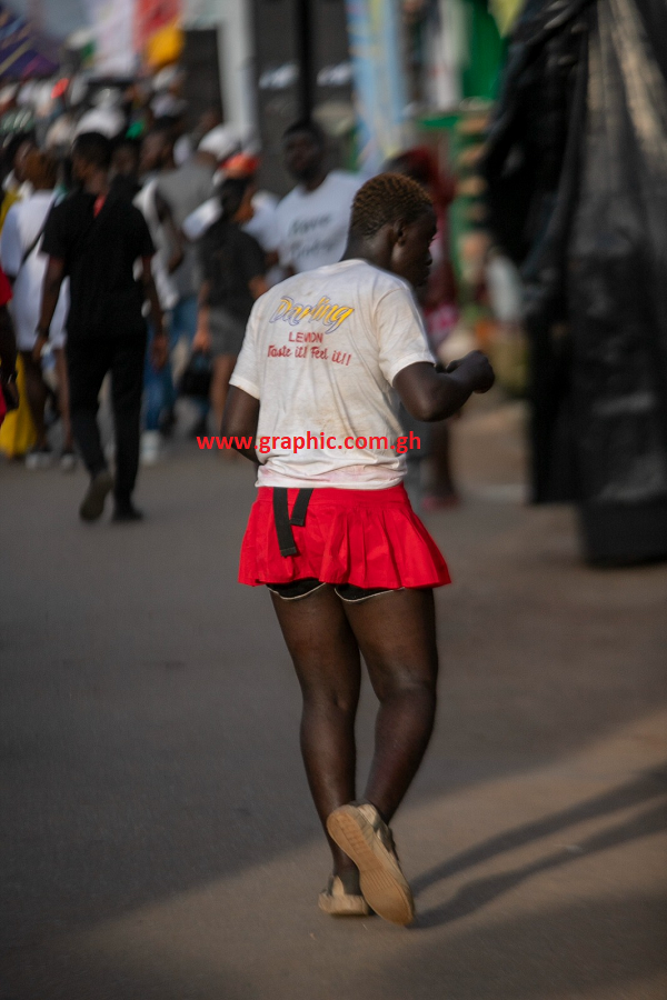 She displayed her dancing skills