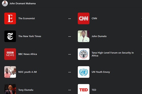 Former John Dramani Mahama's page