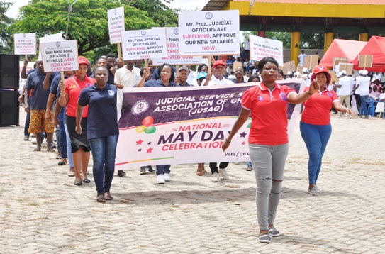 Members of the Judicial Service Association of Ghana at the parade