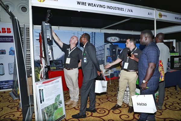 Graphic reporter, Maclean Kwofi, interviewing the Brand and Digital Marketing Manager at JVA, Ryan Du Tolt during the event 