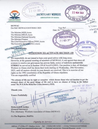 statement from the mortuary workers