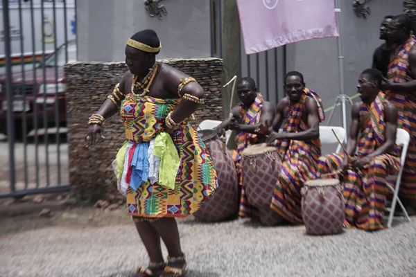 A cultural display at the official opening of the Kwahu Easter A cultural display at the official opening of the Kwahu Easter