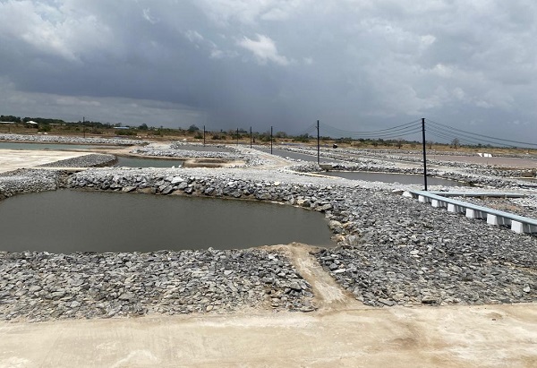 A section of the salt pans