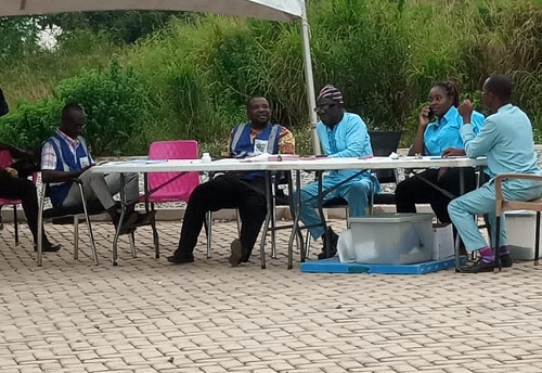 Electoral officers at post