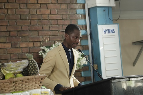 The school Chaplain, Rev. Gyampoh