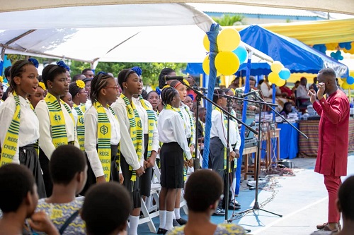 The choir was at its best