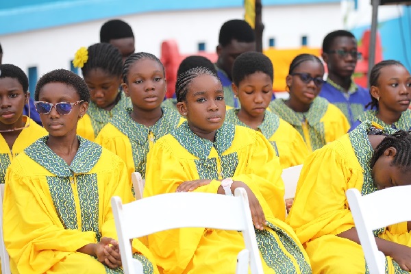 Some students choristers at the event 