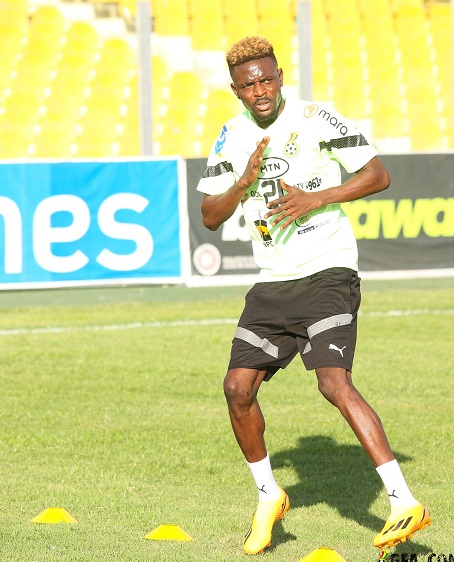 Abdul Salis Ahmed going through the paces