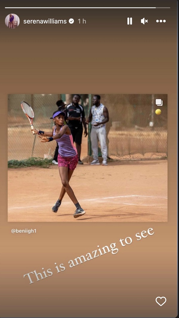 serena IG story