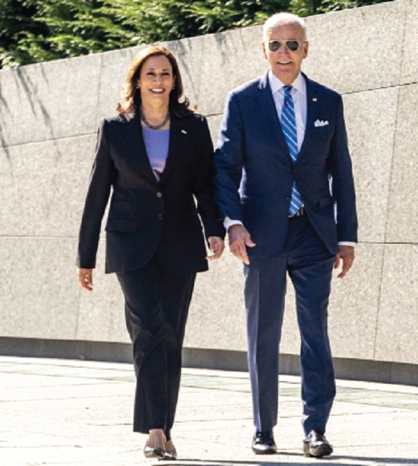 Vice-President Kamala Devi Harris with President Joe Biden