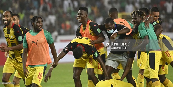 Black Stars celebrating as they qualify to for the World Cup Black Stars celebrating as they qualify to for the World Cup