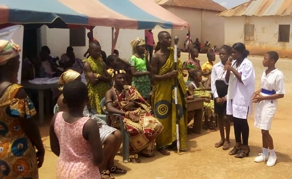 Some pupils in the area staged drama to throw light on the essence of observing basic health practices