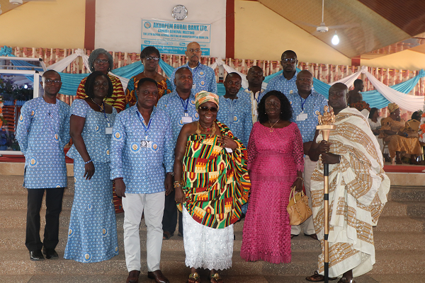 Board members, management and some dignitaries at the event 