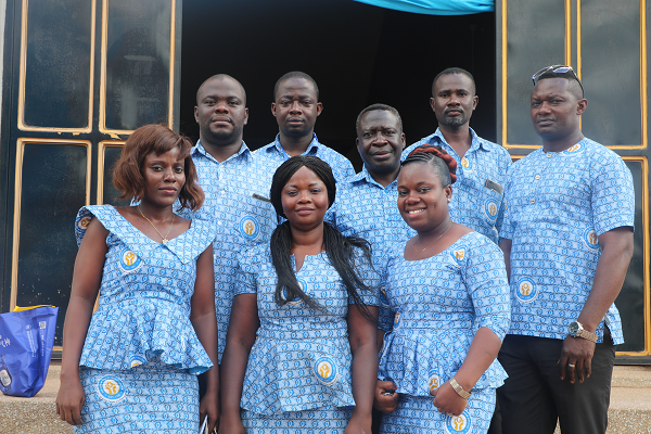 Some employees at the AGM